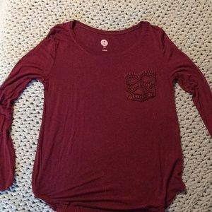 Long Sleeve SO Maroon Shirt